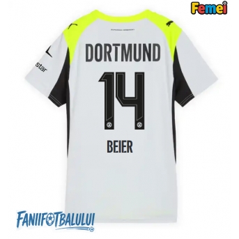 Borussia Dortmund Maximilian Beier #14 Tricou Fotbal Replică 2025-26 Femei Deplasare